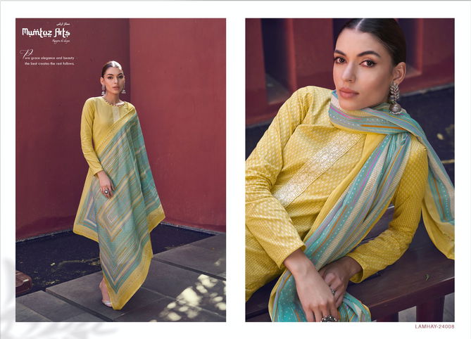 Lamhay By Mumtaz Arts Printed Cotton Dress Material Catalog